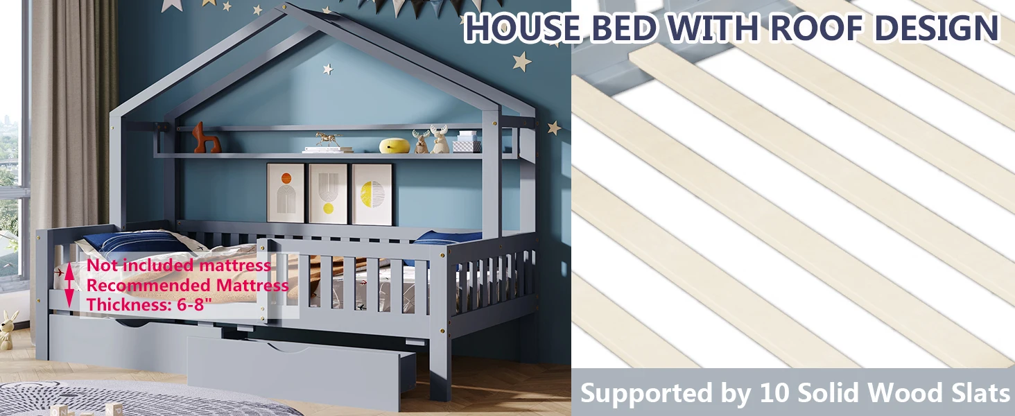 wooden bed frame