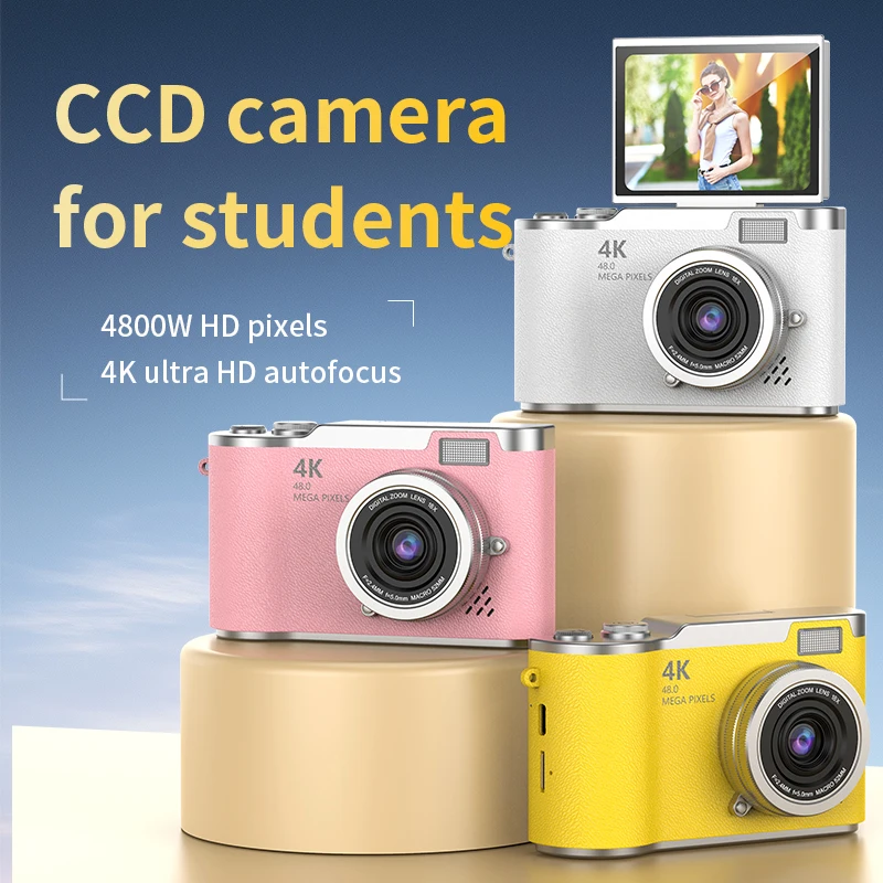 4K Digital Camera for Photography and Video Recording Cameras 48MP 2.4'' Autofocus Vlogging Compact Camera For Beginner
