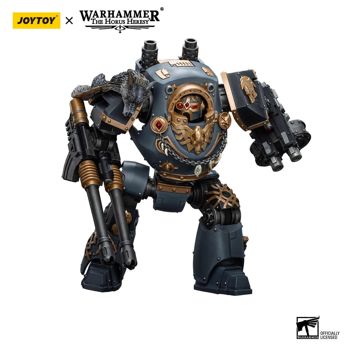 

[Предзаказ] Коллекционная экшн-фигурка Mecha JOYTOY Warhammer 30K Космические Волки Contemptor Dreadnought с Gravis Bolt Cannon