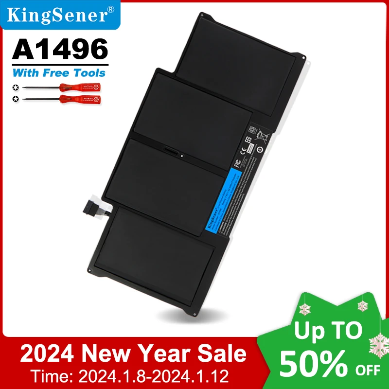 aliexpress.com - KingSener New Laptop Battery A1496 For Apple MacBook Air 13″ A1466 2012/2013/2014/2015/2017 MD760LL/A MD761CH/A 7.6V 7150mAh