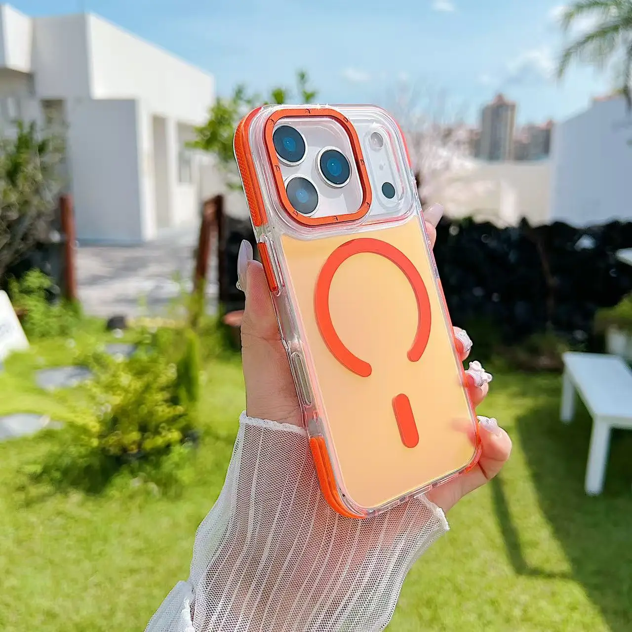 Chameleonic Matte Translucent Magnetic Phone Case