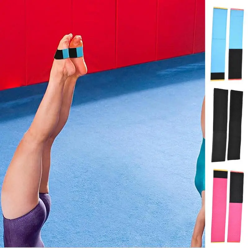 1 pair Elastic Sticky Toes for Gymnastics Dance Equipment Gymnastics Tumbling Trainer Elastic Durable Sticky Feet Adjustable