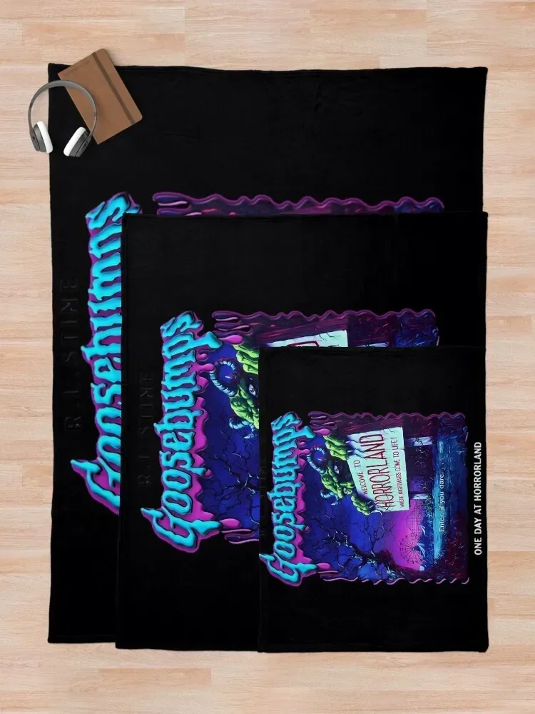 Goosebumps One Day At HorrorLand t Throw Blanket halloween fluffy Baby Blankets blankets for beds  throw blanket 5