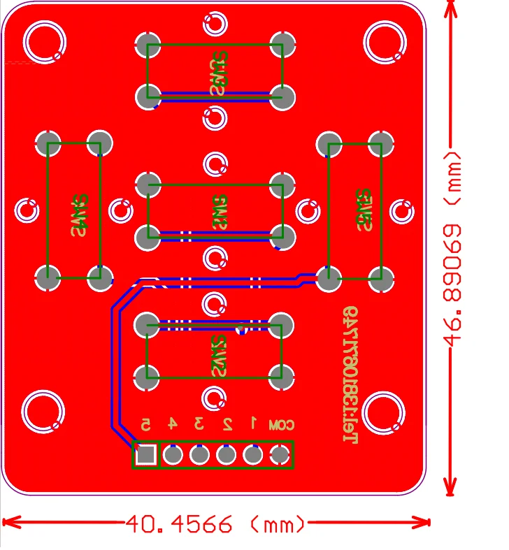 Tactile Switch 1 set 5 way direction ON BOARD with cable cover cap push button