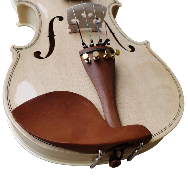 Sinomusik Aiersi Beginner Student Plywood Flamed Violin Without Colour Painting Musical Instruments