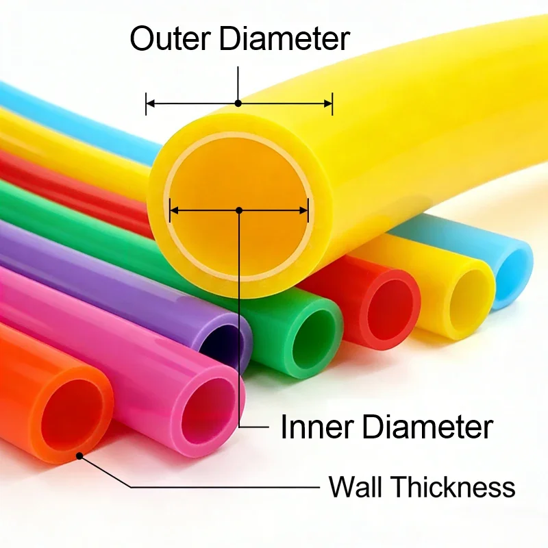 Colorful Flexible Silicone Tubing – Non-Toxic Food Grade Hose for Homebrew, Water, and Air Transfer (1 Meter)