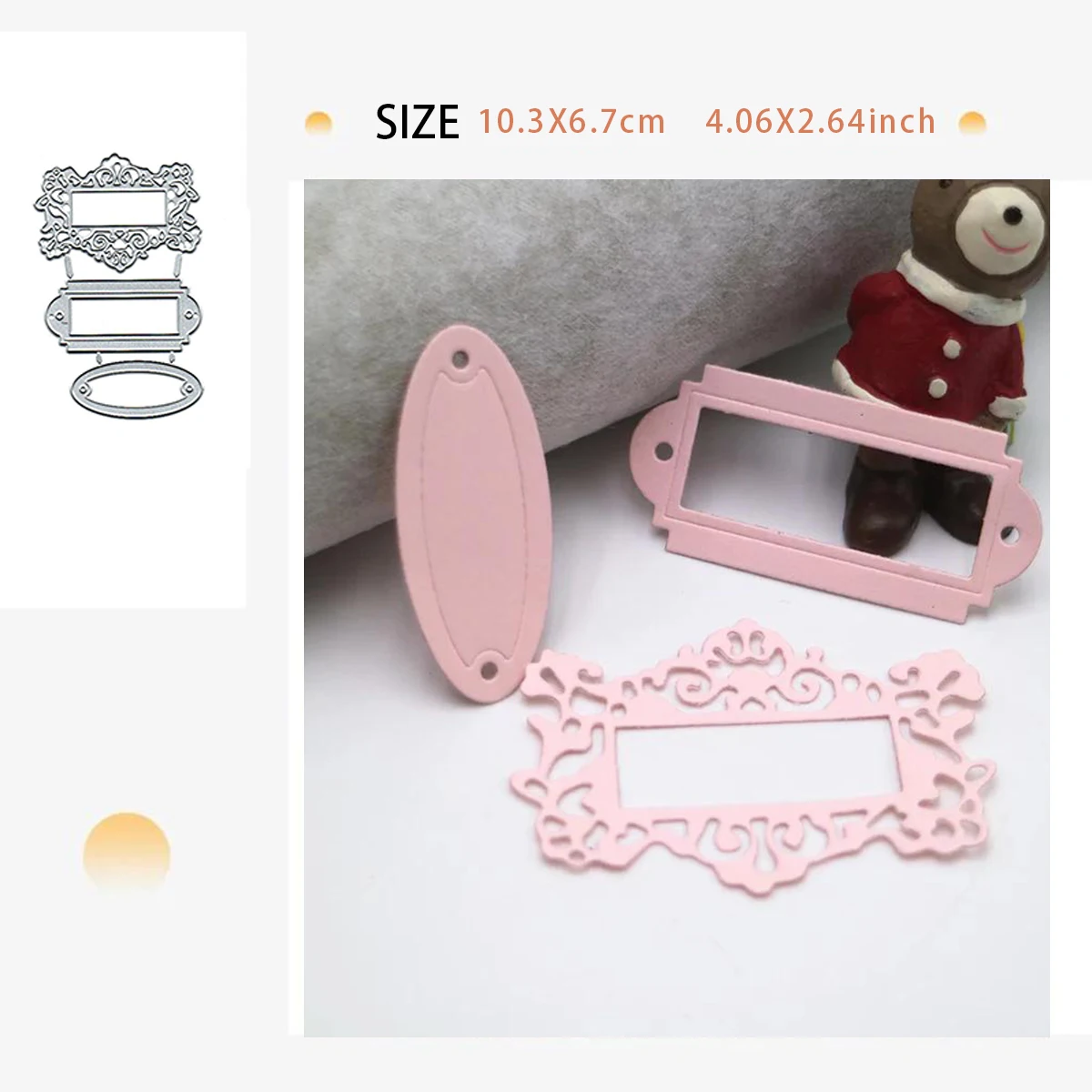 

Cosmetic mirror metal knife mold Scrapbook Paper Cards Making Tool Album Greeting Card Embossing Cutting Die 2024 New Arrivals