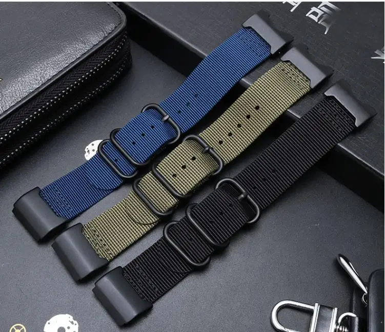 

Replacement Watch Accessories Strap FOR CASIO G-SHOCK GWG-1000GB Wrist Watch Band Professional Linker Nylon Pin Buckle Bracelet