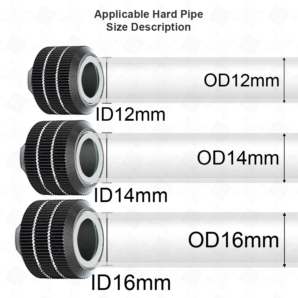 Zemod-hand Tube Torque Refrigeração a Água Od12 mm 14 mm 16 mm Fittings Anti Off Adapter Pipe g1 Connection Mod Atacado 20 Pcs - Imagem 2