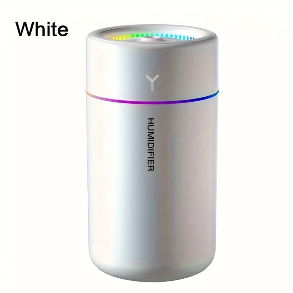 Compact Rainbow Aroma Humidifier - Portable, Quiet, High Output, Ideal