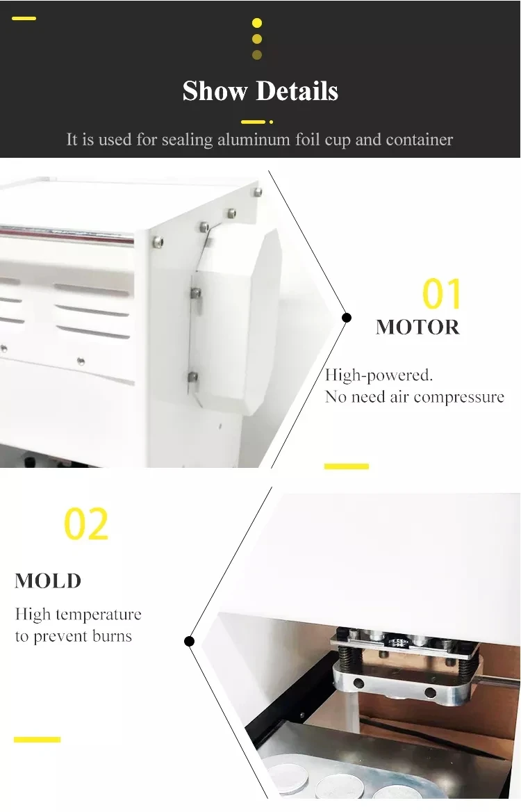 Description Picture 4 of itemAutomatic Electric Coffee Capsule Cup Sealing Machine Nespresso Aluminum Foil 6 Holes Heat Sealing Machine