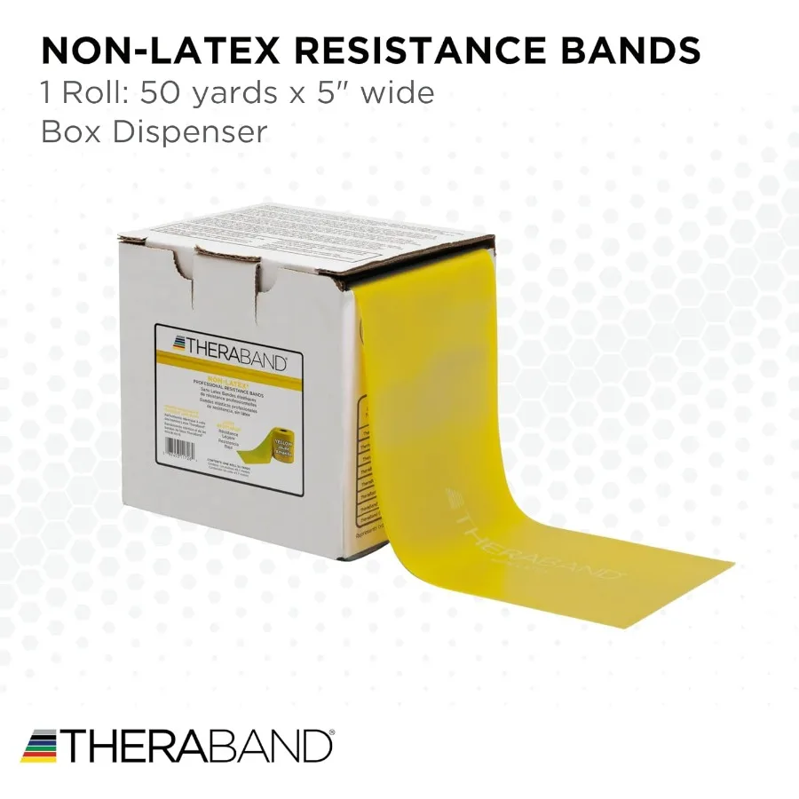 Resistance Band, Black, Special Heavy, 50-Yard Roll, Latex Elastic Band for Exercise