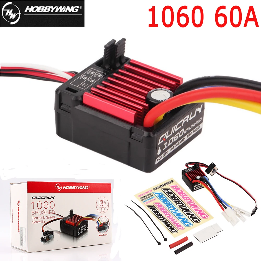 Electronic Speed Controller Hobbywing Quicrun 1060 Esc Esc Brushed