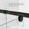 Shower Door, 38-42" W X 71" H Glass Shower Door with 1/4" (6mm) Clear Tempered Glass, Reversible Installation, Shower Door 4