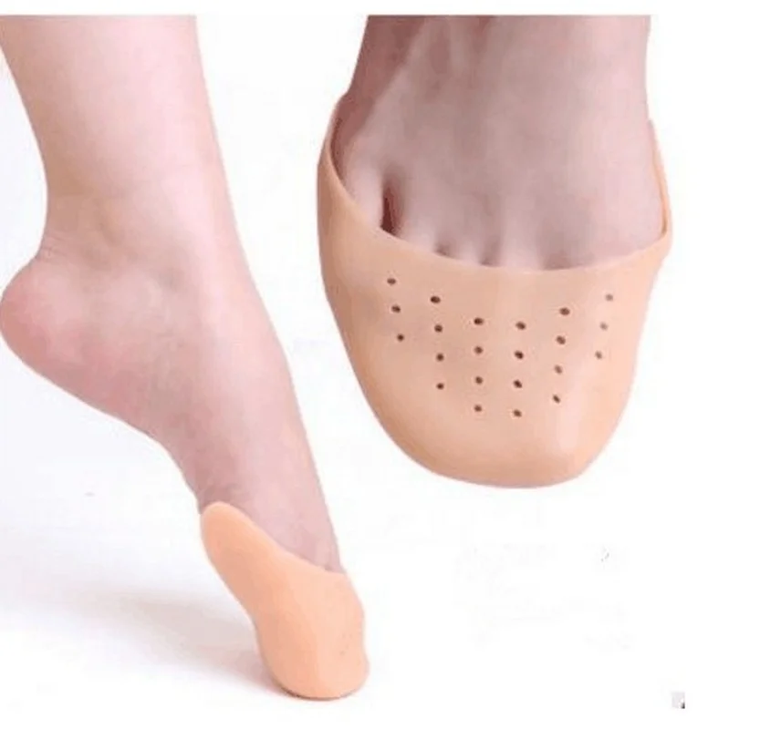 

2pcs Feet Finger Protector Silicone Gel Pointe Toe Cap Cover For Toes Soft Pads Protectors For Pointe Shoes Feet Care Tools