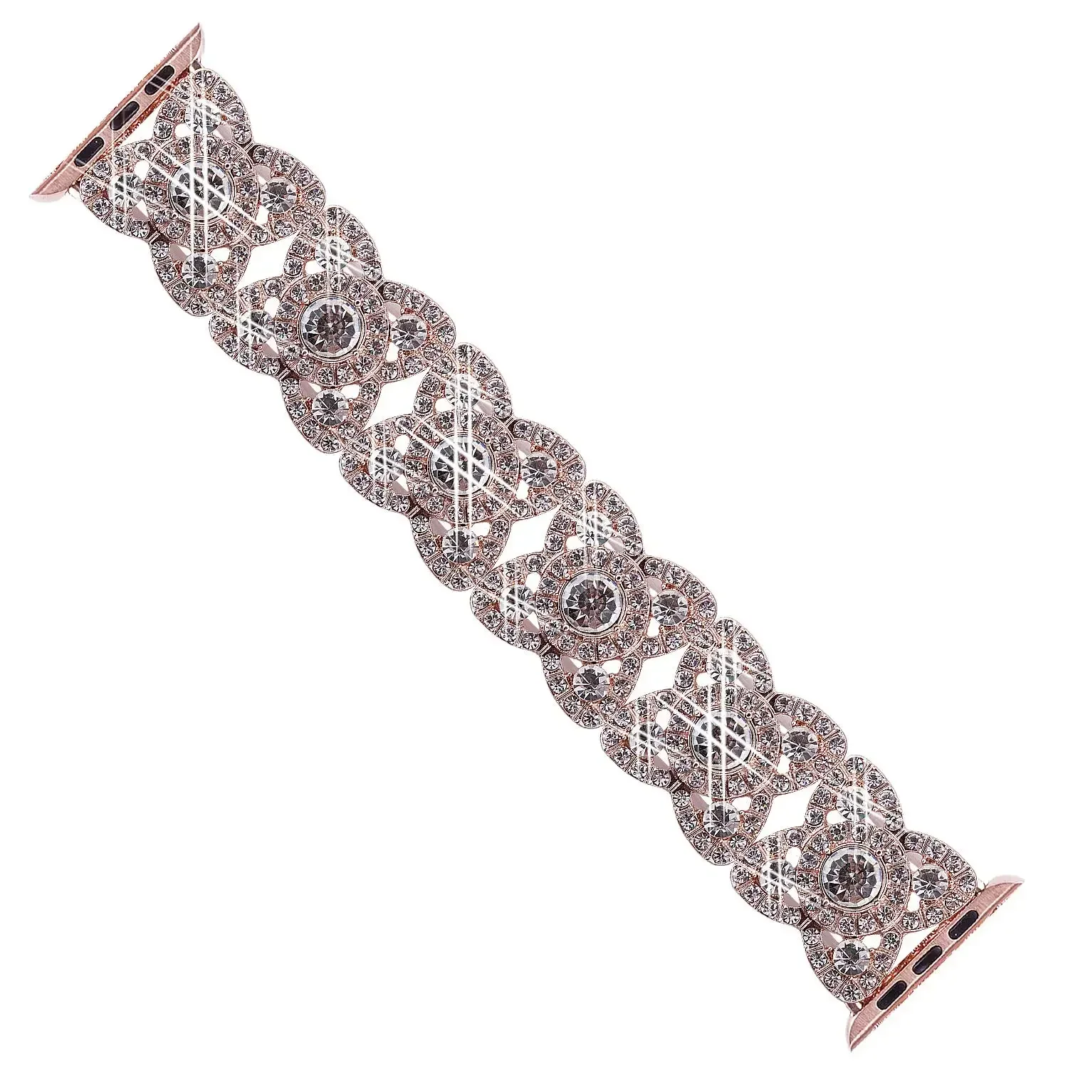 Elegant Diamond Bling Metal Wristband