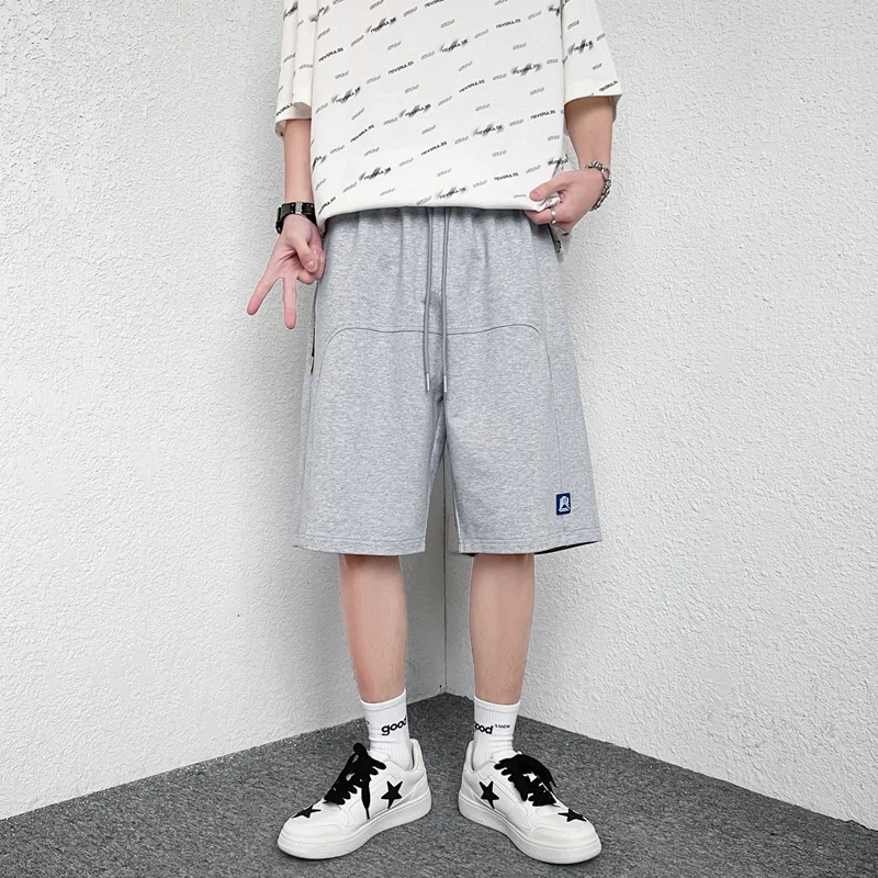 

All-match Trendy Shorts Men Cotton-Jersey Shorts Joggers 2022 Summer New Korean Gyms Drawstring Comfortable Brand Running Shorts