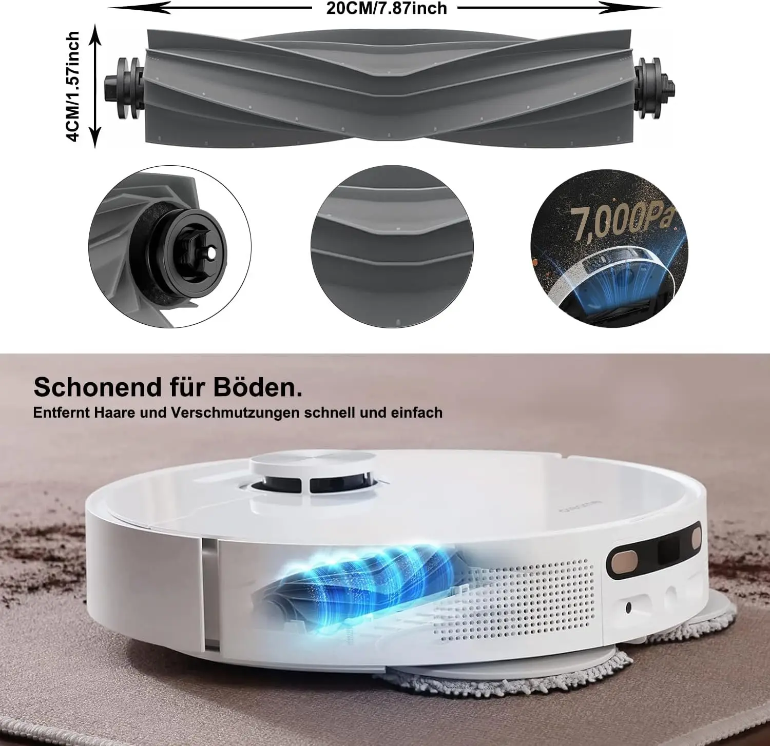 Dreame X40 Ultra / X40 Ultra Complete / X40 Pro / S30 Pro Ultra Robot Vacuum Cleaner Main Brush Mop Hepa Filter Dust Bag