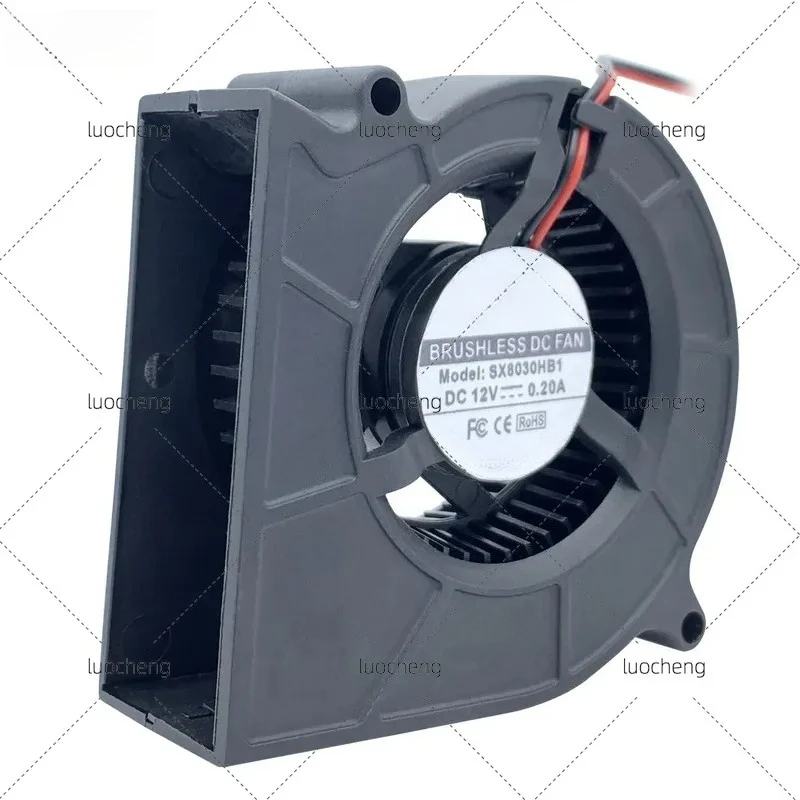 for 8030 Centrifugal Blower Fan 12V 24V Double Ball Bearing Silent PWM Speed Control for Air Purifier