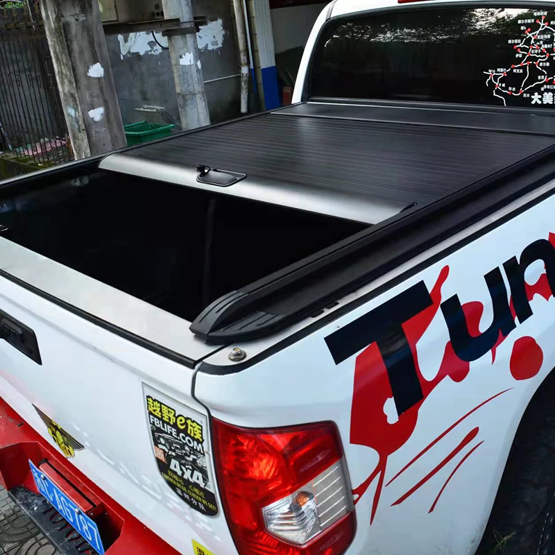 

Крышка Tonneau для Hilux Revo Vigo Tundra Tacoma Triton L200 navara np300, Алюминиевая выдвижная Крышка для пикапа, грузовика