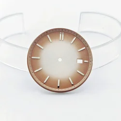 35mm Diameter Date Watch Dial - NO Luminous, Sterile Design, For Watch Crafting & Repairs (SC - radial)