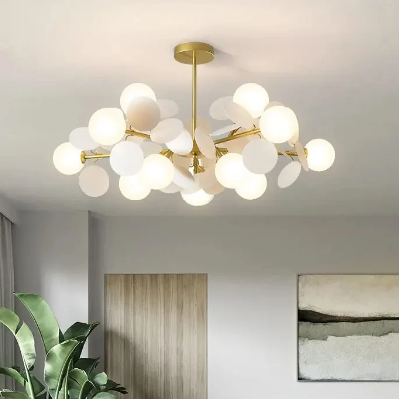 

Nordic Color Living Chandelier New Magic Design Modern Simple Light Luxury Dining Room Children Bedroom Warm Main Pendant Light