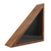 Triangle Wooden Flag Case Flag Storage Box Wood Protective Cover Included Patriotic Decor Triangle Flag Holder Folded 3