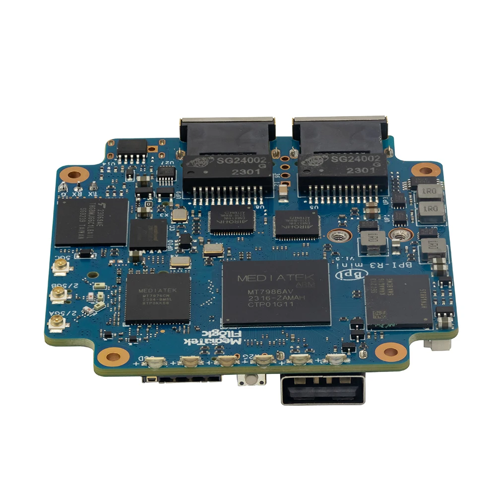ٳ  BPI-R3 ̴  , MediaTek MT7986, 2G RAM, 8G eMMC  Wi-Fi6, 2.4G/5G, MT7976C, 2x 2.5GbE ̴ Ʈ
