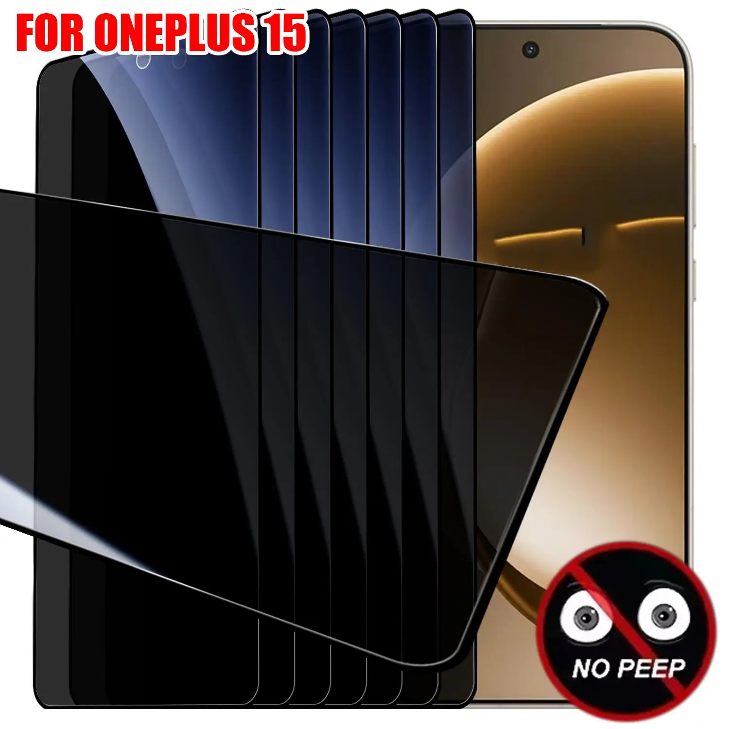 Anti-Spy Privacy Tempered Glass Screen Protector - Easy Installation, Dust-Free Protective Film