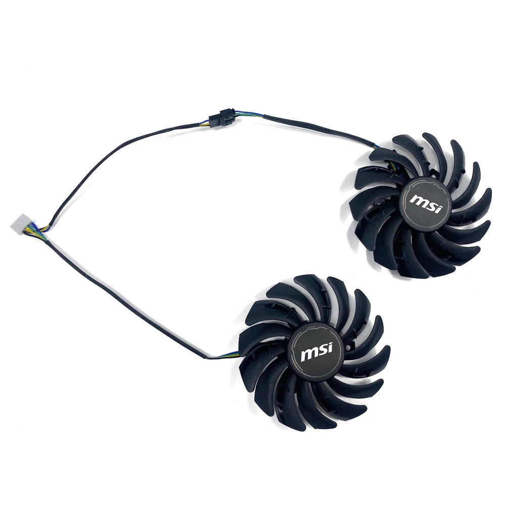 Ventilador de Refrigeração para Msi Radeon rx 5700 xt Mech Placa de Vídeo Gráfica oc Ventilador Gpu Pld09210s12hh 4pin 87 mm Rx5600 Rx5700