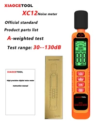 Enhanced Digital Sound Level Meter for Environmental Monitoring, 30 - 130dB Range (XC12)