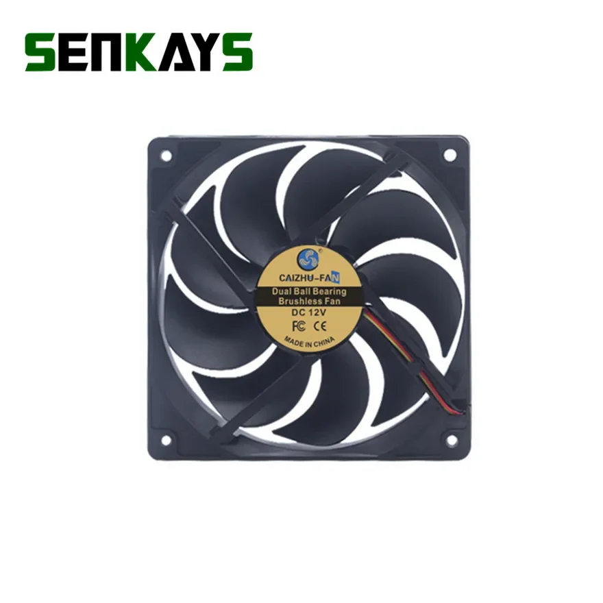 Dual Ball Bearing 120MM 12cm 12025  CPU Fan 120x120x25mm DC 5V 12V 24V Computer Case Cooling Fan 3pin FG m120 pwa kit fan 3 120mm 800 1700rpm 31 66cfm 19 4 33 8dba aura rgb pwm 3pin aura rtl 24 875712