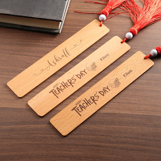 36PCS Wood Bookmark Bulk Blank Bookmarks with Tassels Wooden Book Markers  Rectangle Thin Hanging Tag with Holes for DIY Projects - AliExpress