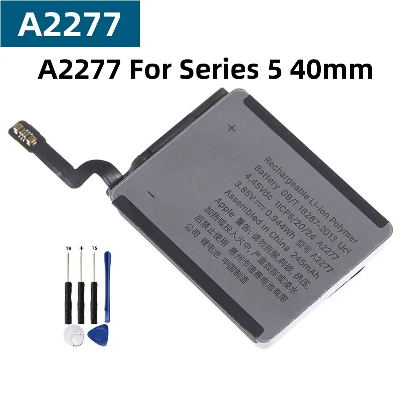 ReplacementBattery245mAhA2277BatteryForiWatchSeries5A2277S540mmSmartWatchBatteries