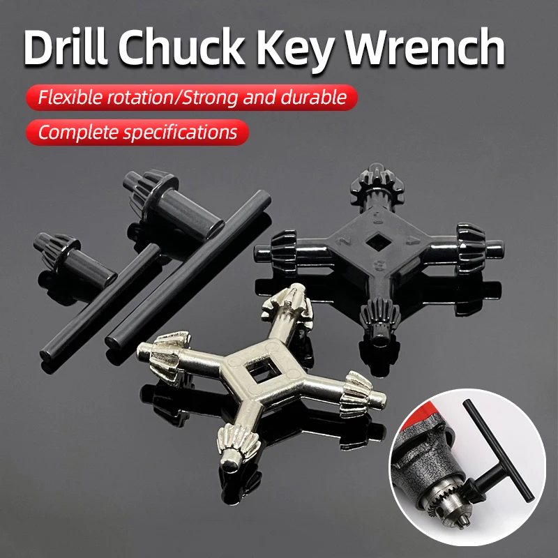 先行ワンキル　入れ替え用パーツ付き 2 in 1 Drill Chuck Ratchet Spanner Wrench Electric Drill Clamping