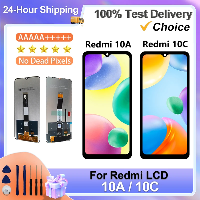 Dla Xiaomi Redmi 10C 10A wyświetlacz LCD ekran dotykowy z ramką do Redmi 10C 220333QAG wyświetlacz ekran dotykowy Digitizer