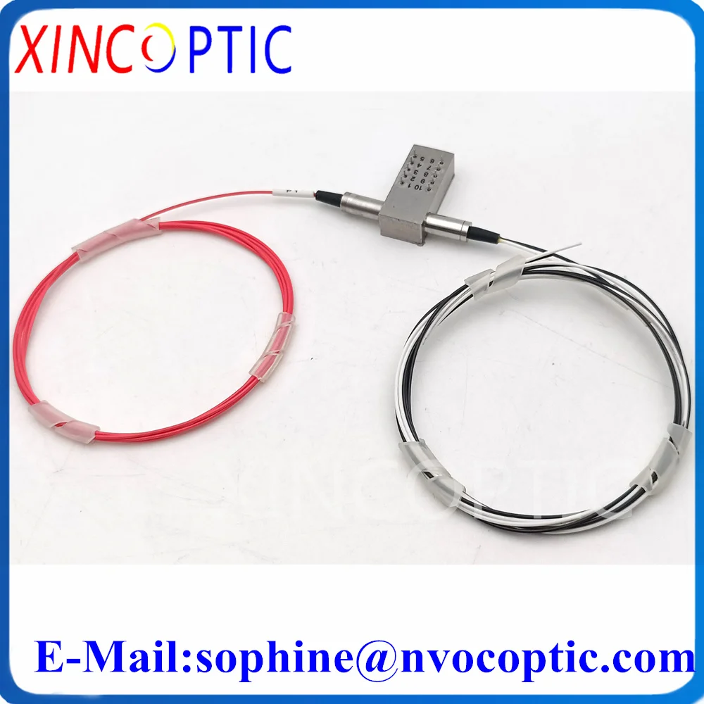 1X2 מכאני אופטי מתג, נעילה וללא נעילה 5V חד 1310/1550nm 1x2 מכאני מתג אופטי עם FC/LC/ST/SC