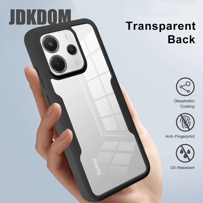 JDKDOM Full Coverage Shockproof Clear Protective Phone Case