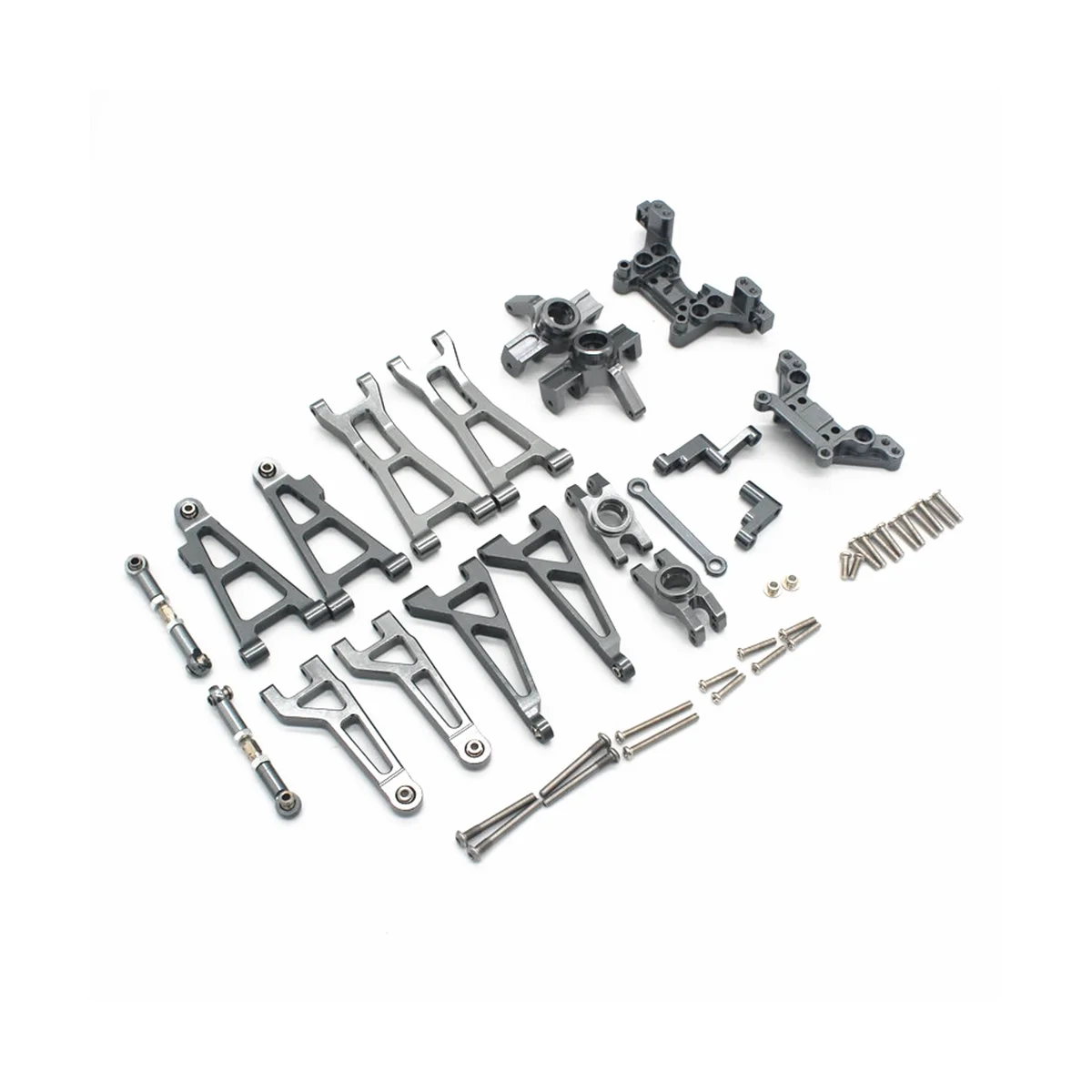 

Metal Suspension Arm Steering Block Set for HBX 16889 16889A 16890 16890A SG1601 SG1602 1/16 RC Car Upgrades Parts Kit,3
