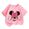 T Shirt Cartoon Disney Baby Kids Boys Girls Children Mickey Mouse Short Sleeve Summer Clothing Kawaii Minnie Print Tee Toddler 2
