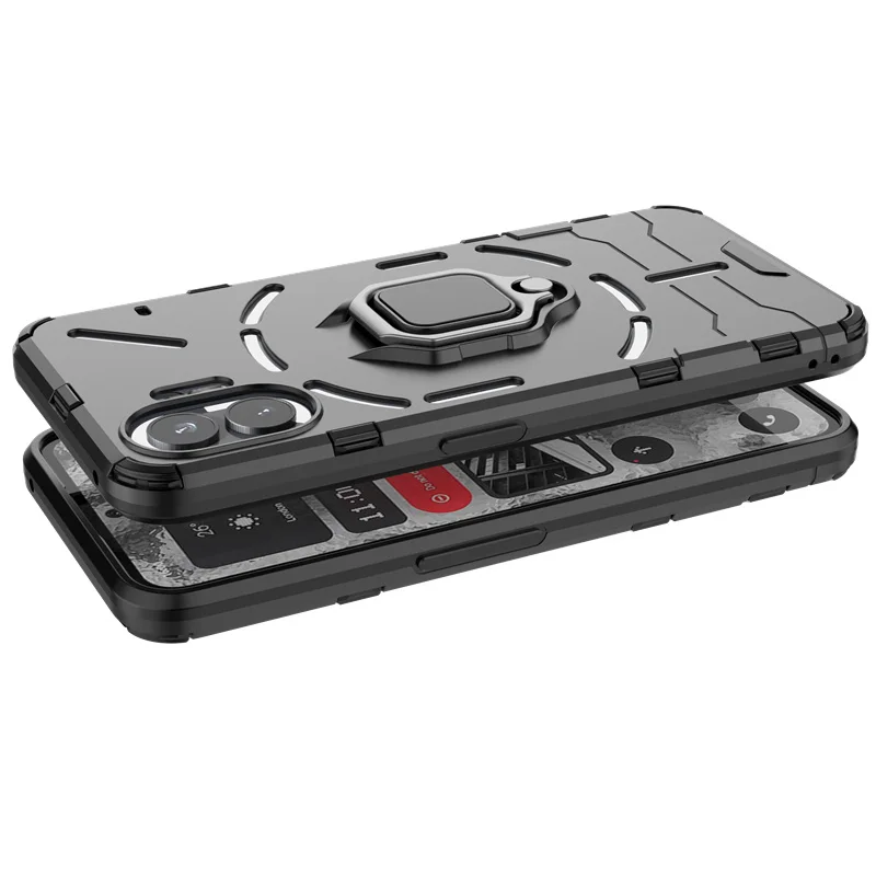 Magnetic Phone Case with Ring Stand and Bracket Holder