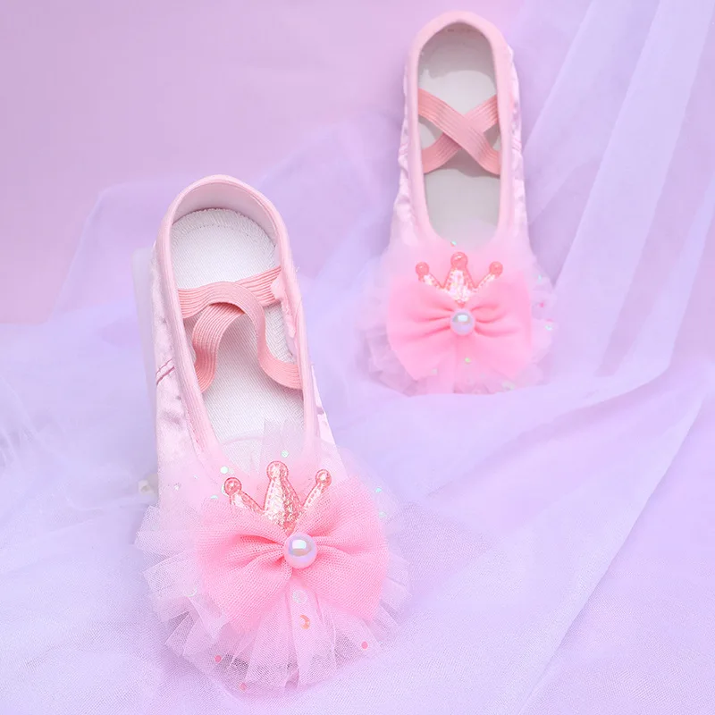 Lace Crown Ballet Dancer Woman Dance Shoes Warm Up Chic and Elegant Woman Shoes Ballet Stockings Ballerina Shoes Women