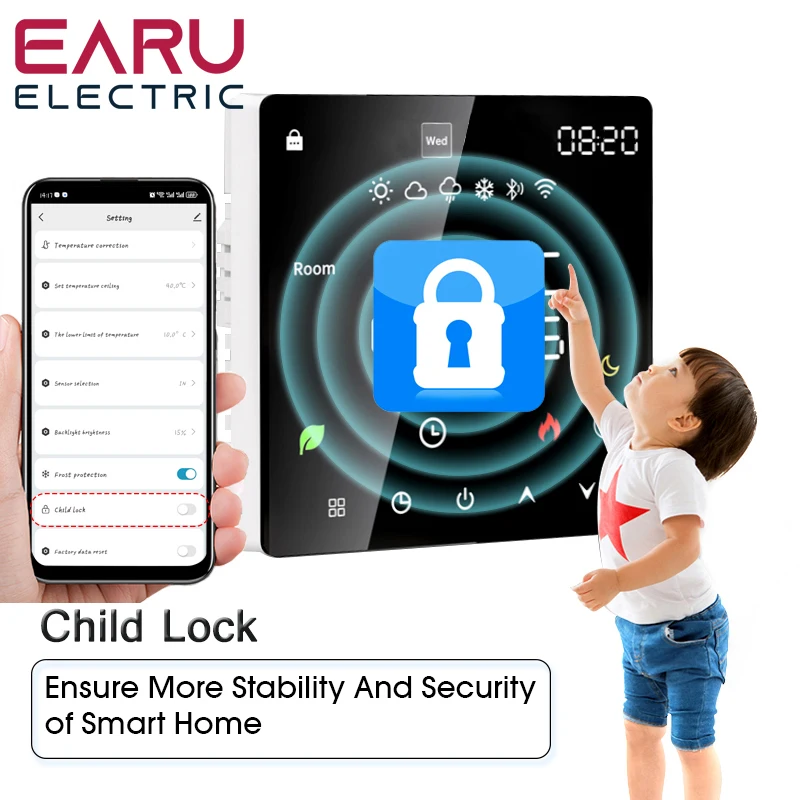 Tuya WiFi Smart Thermostat Electric Floor Heating TRV Water Gas Boiler Temperature Voice Remote Controller For Google Home Alexa electric thermostat thermostatic radiator valve