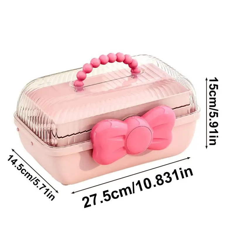 Children Hair Accessories Storage Box Organizer Plastic Drawer Desktop Hair  Clip Jewelry Head Rope Rubber Band Kids Girl Storage - AliExpress