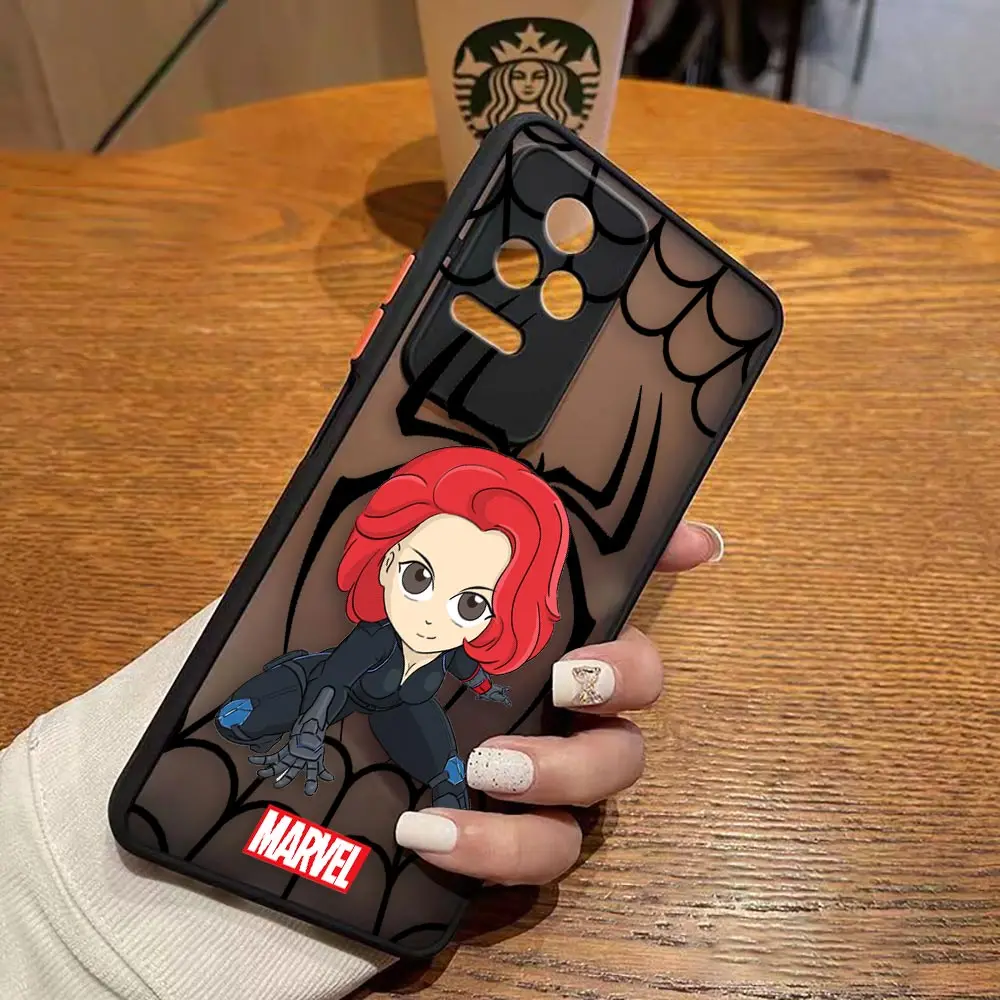 thumbnail image 1 of Funda mate para Redmi A1 K50 K40 GAMING K30 K20 10X 10C 10 9C 9T 9A 9 8 PRO 4G 5G Funda Shell Marvel Avengers Anime dibujos animados, 1 of 5