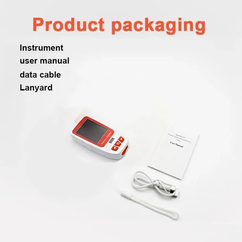 HFS-20 Handheld Geiger Counter Nuclear Radiation Detector Color Screen High Precision X &beta; &gamma;-ray Tester Dosimeter Alarm Settings