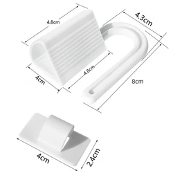 Child Safety Foam Door Stopper - Finger Pinch Guard (WHITE)