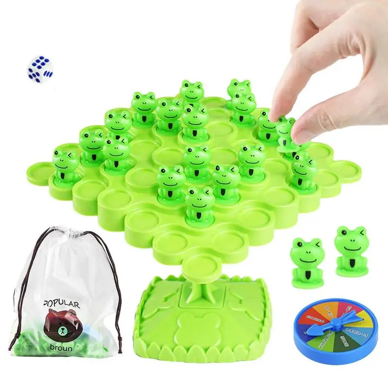 

Board Game Frog Balance Tree Educational Montessori Math Toy Parent-child Interaction Tabletop Game Toy Kid's Focus Training Toy