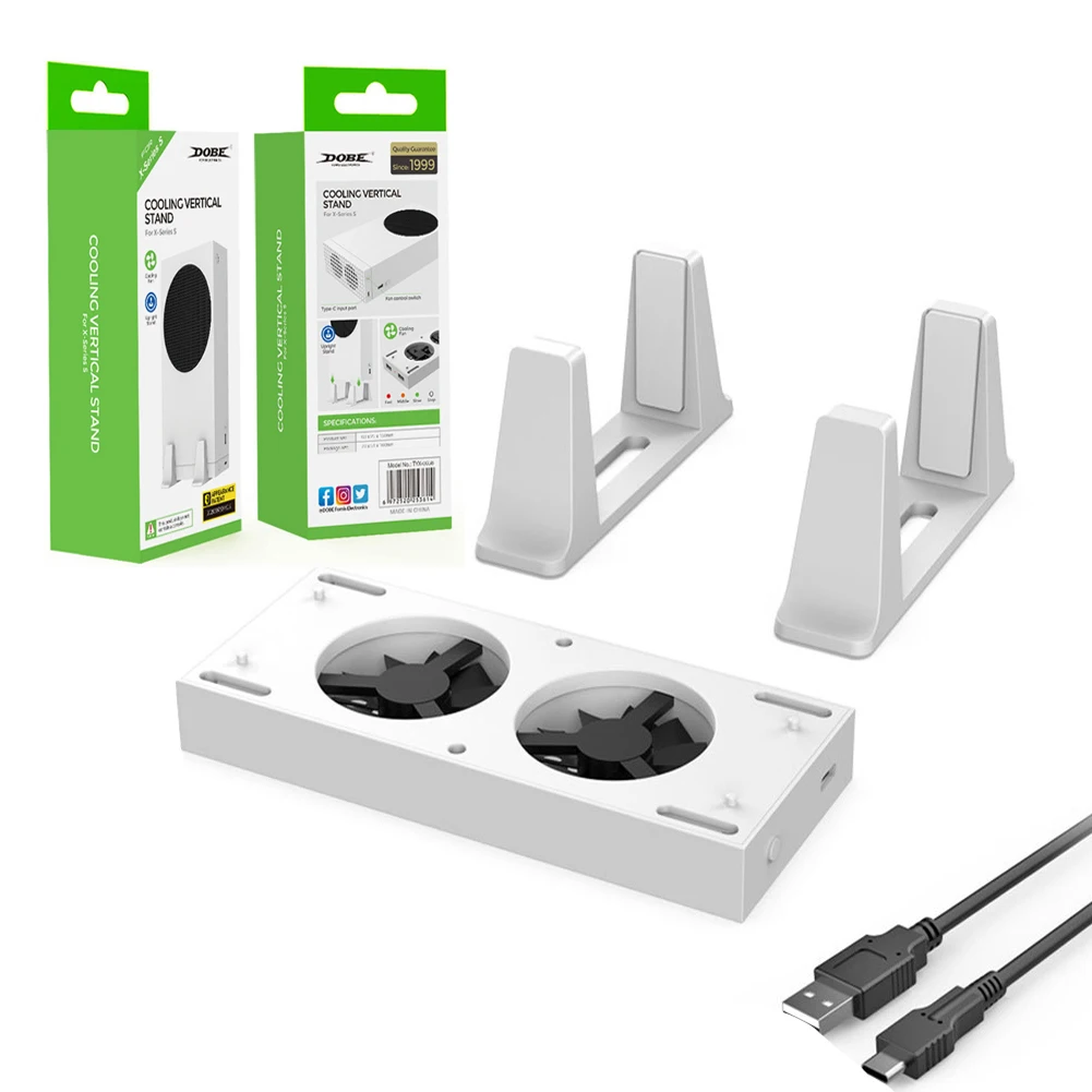 Game Console Holder Cooling Base For Xbox Series S Game Console Vertical Stand Holder For X-box Series S Bracket Radiator