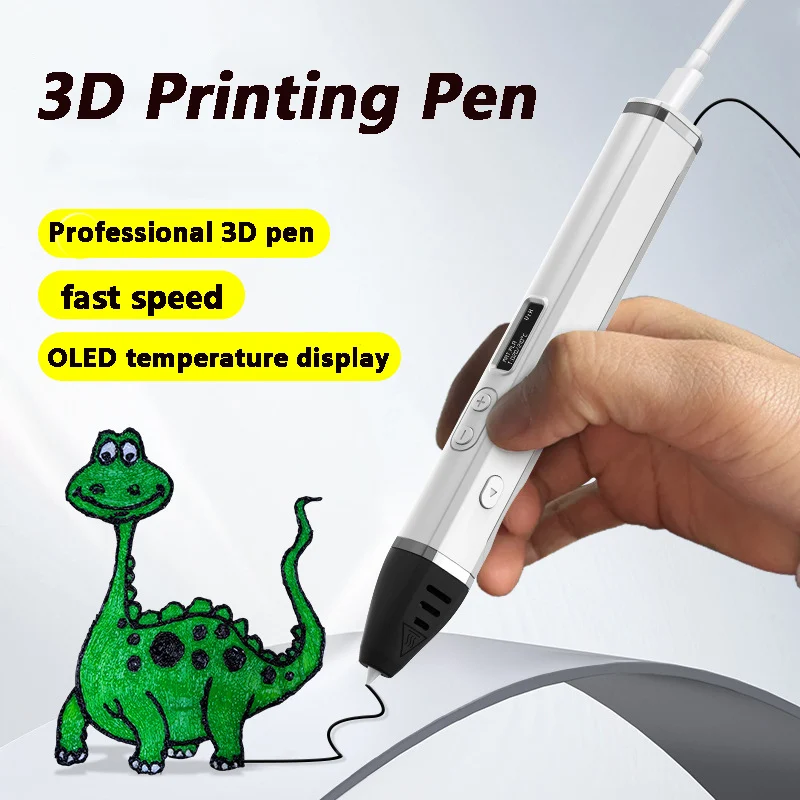 전문가용 3D 프린트 펜, 대회 수준 OLED 디스플레이, PLA 필라멘트 사용..